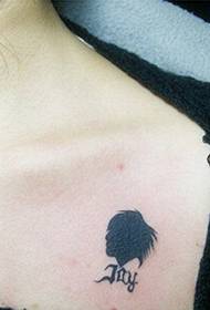 tjejer bröst avatar tatuering mönster bild