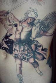 Reliģiskās lūgšanu eņģeļa tetovējuma attēla attēls