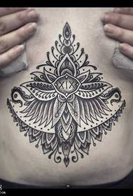 lotus tattoo patroon