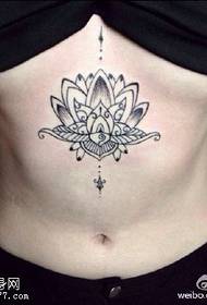 Patró de tatuatge de lotus sexy