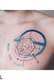 watercolor tattoo tattoo tattoo on the chest