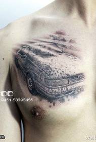 handsome car tattoo pattern