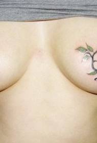 female intimate boobs breasts rufang on a personalized tattoo picture