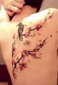 estetska prskana tinta akvarel 55496-trend muška tetovaža na prsima