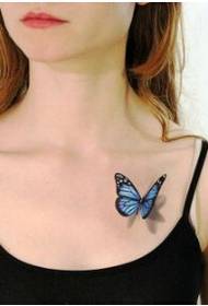 lijepa prsa lijepa izgleda leptir tetovaža slika slika