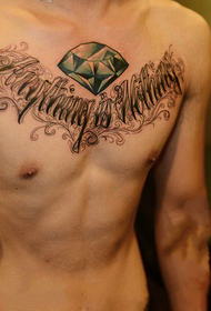 убав брош Кацино тетоважа со англиски дијаманти