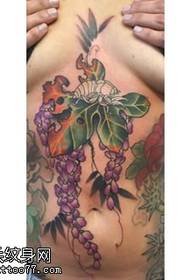 chest fruit tattoo pattern