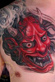 man's chest domineering prajna avatar tattoo