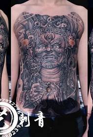 chest personality big black day tattoo