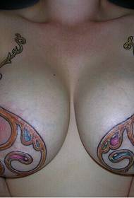 sexy beauty chest alternative bra pattern tattoo picture