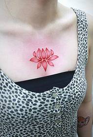 beautiful red lotus tattoo picture picture of beautiful chest