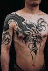 shawl Handsome cool dragon tattoo