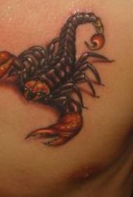 scorpion tattoo pattern: chest color scorpion tattoo pattern