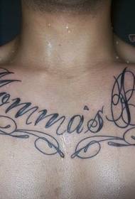 muška prsa zgodne engleske tetovaže