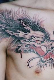 chest dragon tattoo pattern - 蚌埠 tattoo show picture Xia Yi tattoo recommended