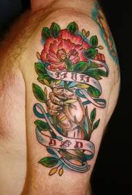 плече колір вшанування тато мама татуювання візерунок
