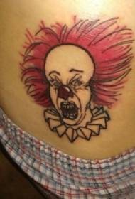 clown tattoo girl shoulder color clown tattoo na larawan