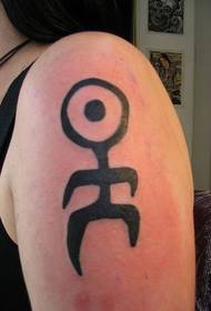 ramen crni logotip tetovaža uzorak