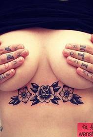a set of tattoo tattoos of the creative scenery of the chest