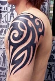 Cool Totem Shoulder Tattoo