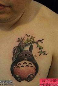 lub hauv siab Lub Totoro tattoo ua haujlwm sib koom los ntawm kev ua yeeb yam tattoo