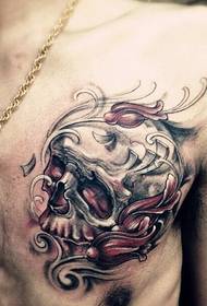 men's chest super handsome tattoo