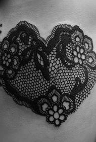 skjønnhet bryst mote pen blonder elsker tatovering mønster