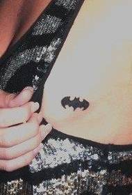 small fresh chest bat tattoo work
