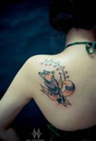 persunale tatuu di volpe persunale