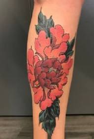 Traditional floral tattoos - a set of traditional flower tattoo patterns on the arm