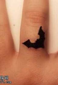 Finger bat totem tattoo pattern