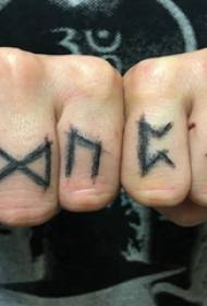 Finger letter tattoo male student finger on creative letter tattoo picture