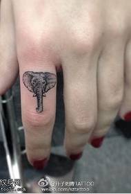 Finger like tattoo pattern