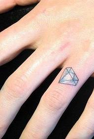 Small and beautiful diamond tattoo