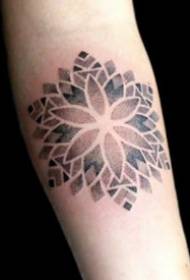 Sting style mandala vanity tattoo on arm