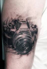 Camera tattoo camera tattoo on multiple arms