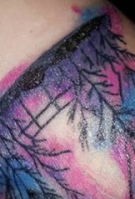 Beautiful tattoo female girl beautiful tree tattoo picture on the arm