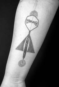 Funny tattoo stylish and novel dart tattoo pattern