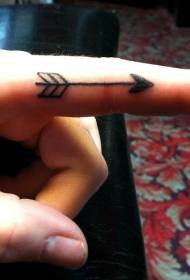 Finger little design arrow tattoo pattern