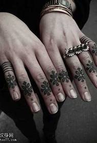 Δάκτυλο κινέζικο μοτίβο τατουάζ κόμπο