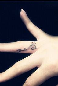 Girl finger beautiful pattern warm tattoo picture picture