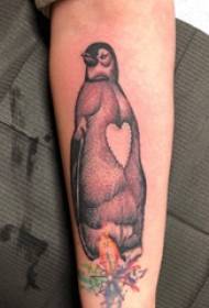 Arm tattoo material girl arm on compass and penguin tattoo picture