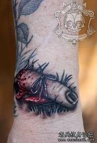 Ruční prst tetování vzor