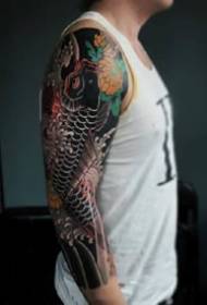 Збир на машки традиционален стил цветни рака работи дизајни тетоважи