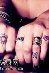 Kleines Tattoo am Finger