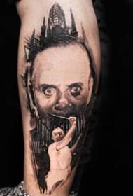 Arm film and television characters: portraits of European and American film and television characters tattooed on the arm