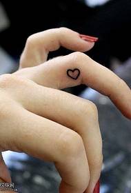 Finger beautiful beautiful little love tattoo pattern