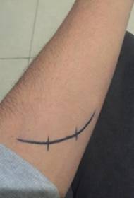 Tatuagens de linhas minimalistas