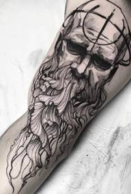 Black and gray works - an excellent black and gray tattoo work by a group of foreign masters