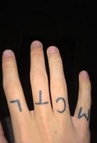 Hand tattooed english alphabet girl finger on nice english alphabet tattoo picture